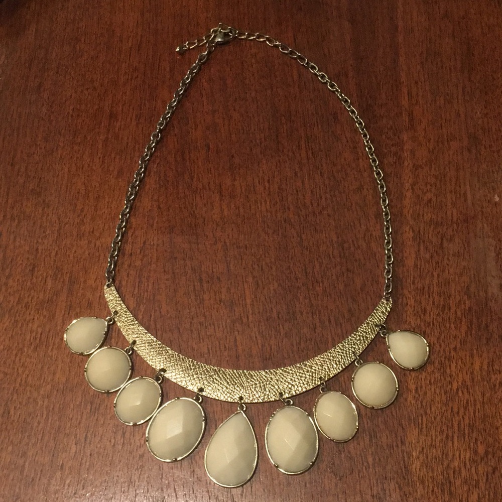 Gold statement necklace